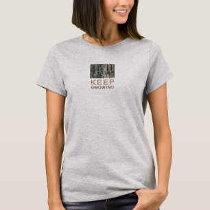 Camiseta O latido velho do pinho mantem-se crescer