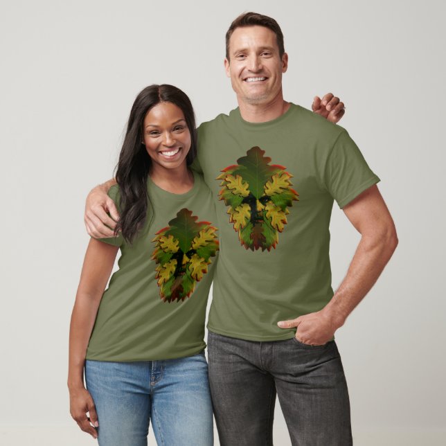 Camiseta O Leafy Sentinel Green Man (Unissex)