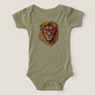 Camiseta O Leão com Óculos Rosa