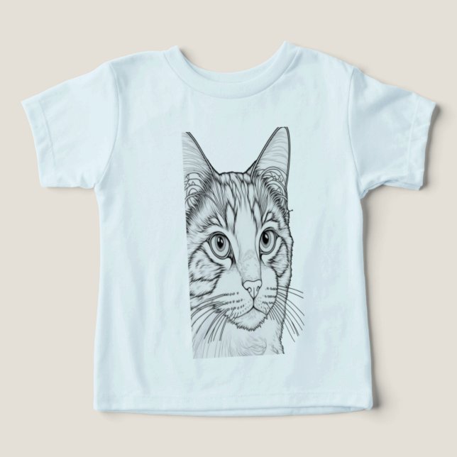 Camiseta O leão design de arte e moda (Design frontal)