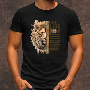 Camiseta O Leão do Cristão dos Homens Judah