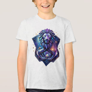 Camiseta O Leão Geométrico Cósmico