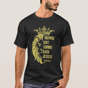 Camiseta O Leão Normal não volta Jesus é a Revelação