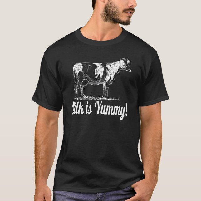 Camiseta O Leite É Gostoso Vaca (Frente)