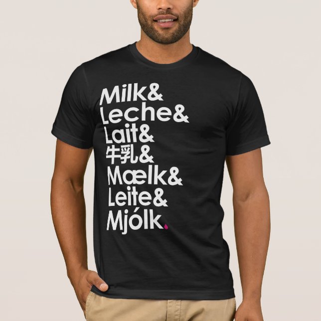 Camiseta O Leite É Nossa Língua De Amor (Frente)