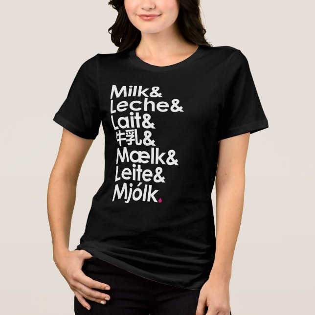 Camiseta O Leite é Nossa Linguagem de Amor (Frente)