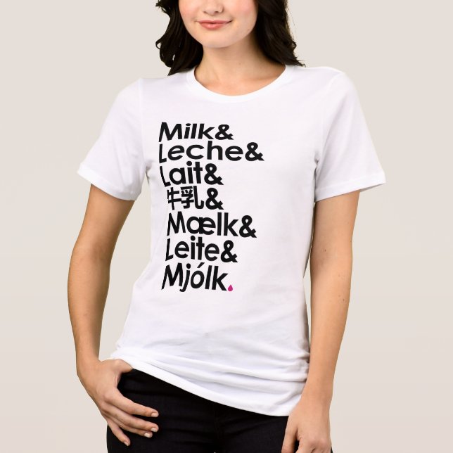 Camiseta O Leite é Nossa Linguagem de Amor (Branco) (Frente)