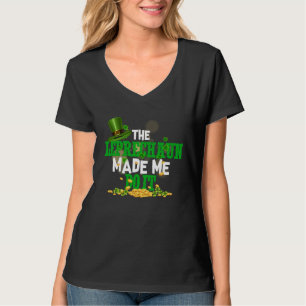 Camiseta O Leprechaun Me Fez Fazer Isso Dia De São Patrício