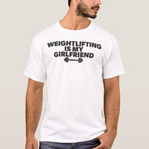 Camiseta O Levantamento De Peso É O Meu Namorada - Engraçad