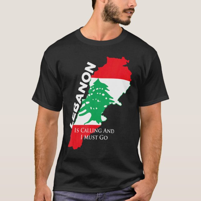 Camiseta O Líbano está chamando e eu tenho que ir para o Lí (Frente)