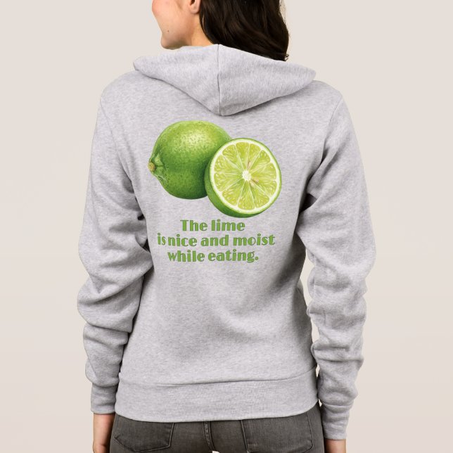 Camiseta O limão, fruta verde fresca e suculenta (Verso)