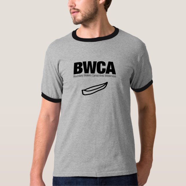 Camiseta O limite molha a região selvagem da área da canoa (Frente)
