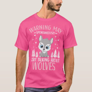 Camiseta O Lobo Bonito Pode Começar A Falar Espontaneamente