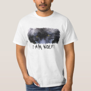 Camiseta O lobo cinzento Eyes "mim é a arte dos animais