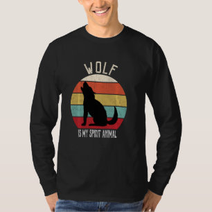 Camiseta O Lobo Engraçado É O Meu Amante de os animais Espí