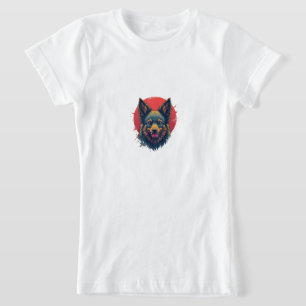 Camiseta "O Lobo Majestoso: Guardião da Selvagem"
