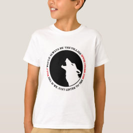 Camiseta O lobo seria sempre o vilão