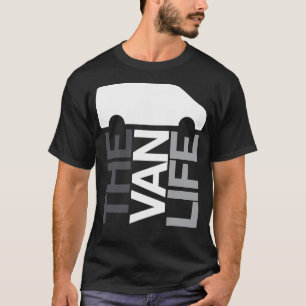 Camiseta O Logotipo da Vida em Van em Tons de Cinza