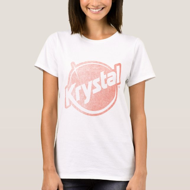Camiseta O logotipo de Krystal desvaneceu-se (Frente)