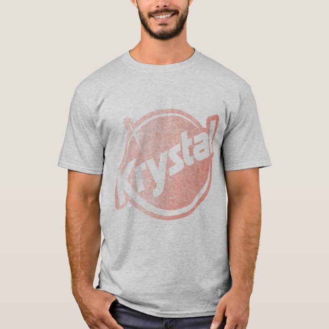 Camiseta O logotipo de Krystal desvaneceu-se (Frente)
