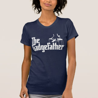 Camiseta o logotipo do branco do gadgefather