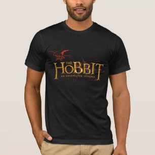 Camiseta O Logotipo Do Hobbit Sobre As Montanhas