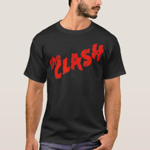 Camiseta O Logotipo Vermelho Arranhado Clash u2013
