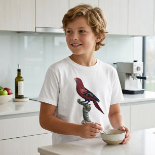 Camiseta O Lori escamoso / Lori de listras azuis