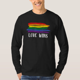 Camiseta O Love ganha o suporte de amor do sinalizador Lgbt