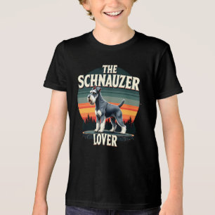 Camiseta O Lover Schnauzer - Design De Cachorro Retroativo