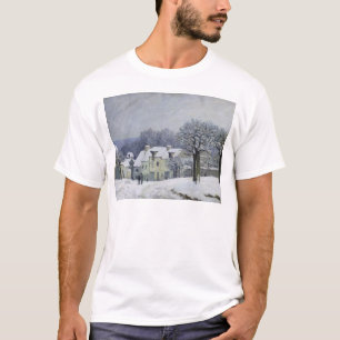 Camiseta O lugar du Chenil no Margoso-le-Roi, neve, 1876