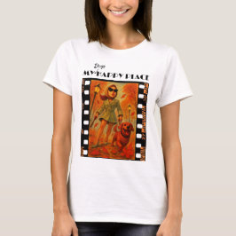 Camiseta O lugar feliz do meu cachorro (outono)