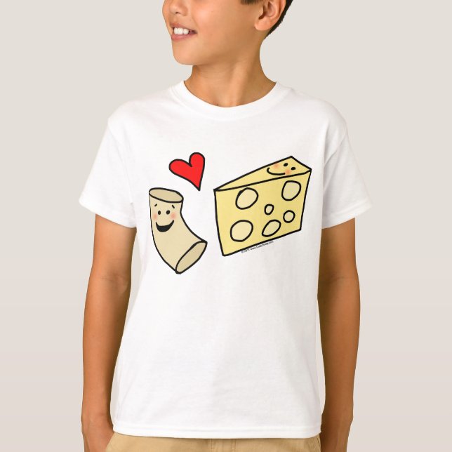 Camiseta O Mac ama o queijo, macarrão bonito engraçado + (Frente)