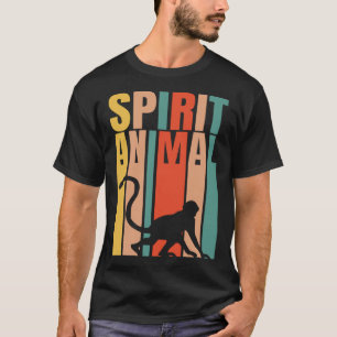 Camiseta O Macaco É O Meu Retro De Animais Espirituosos