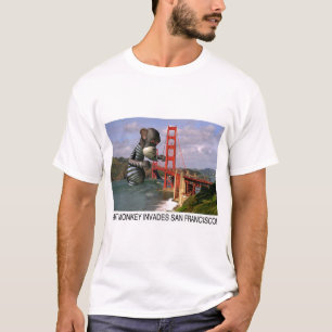 Camiseta O macaco gigante invade San Francisco (o t-shirt)