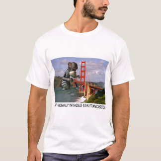 Camiseta O macaco gigante invade San Francisco (o t-shirt)