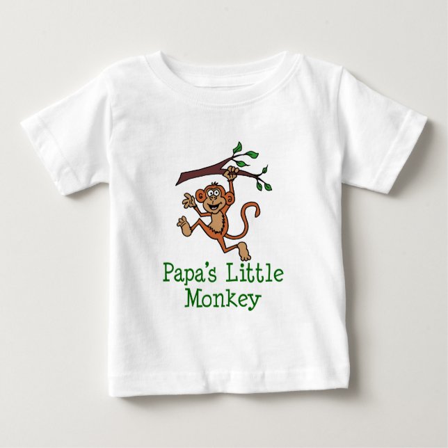Camiseta O macaco pequeno da papá (Frente)