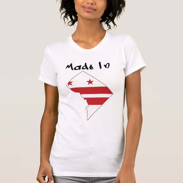 Camiseta O Made_In_DC das mulheres (Frente)