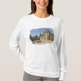 Camiseta O magnífico Chateau de Pressac e jardim