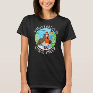 Camiseta O maior cantor de música carol Musi do mundo de Ro