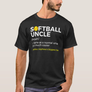 Camiseta O maior fã do sobrinho do Tio Softball Definition