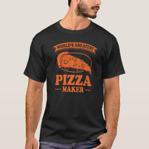Camiseta O Maior Fabricante De Pizza Do Mundo Engraçado Par