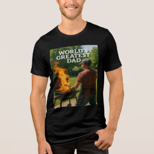 Camiseta O maior Pai do mundo - CHURRASCO Inferno Edition