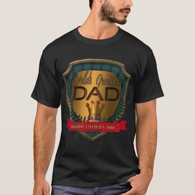 Camiseta O maior Pai do mundo | Dia de os pais feliz (Frente)