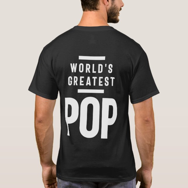 Camiseta O maior Pop do mundo | Padre Vovô Presente (Verso)