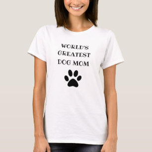 Camiseta O maior texto personalizado da mãe de cachorro do 
