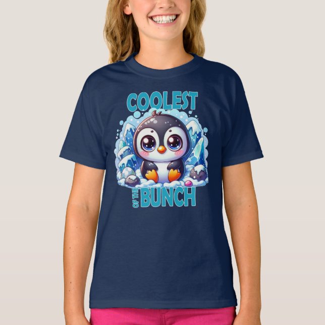 Camiseta O mais fixe da turma piada Bebê pinguim fofo desen (Frente)