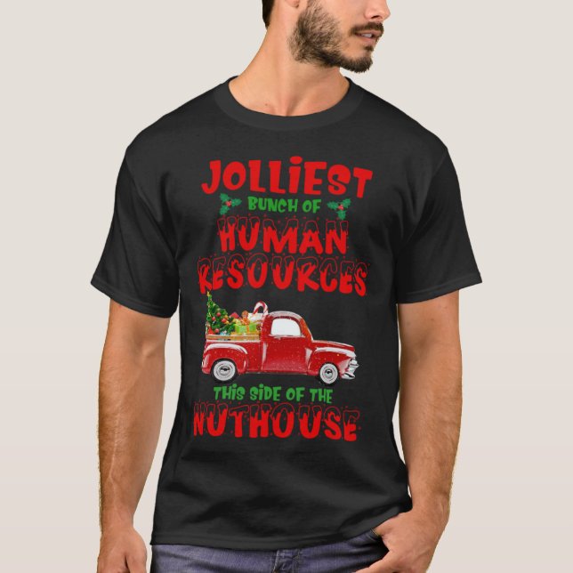 Camiseta O Mais Jolliest Brunch De Recursos Humanos Neste L (Frente)