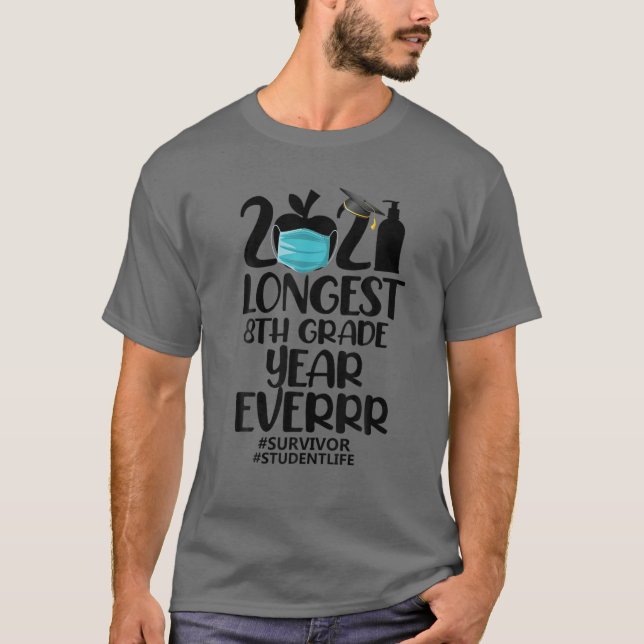 Camiseta O Mais Longo 8.º Ano De Graduação De Estudantes (Frente)