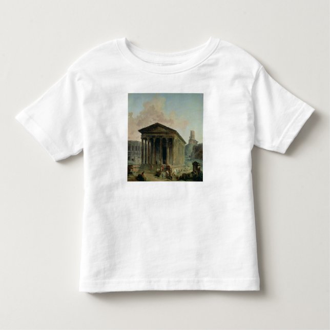 Camiseta O Maison Carree com o anfiteatro (Frente)